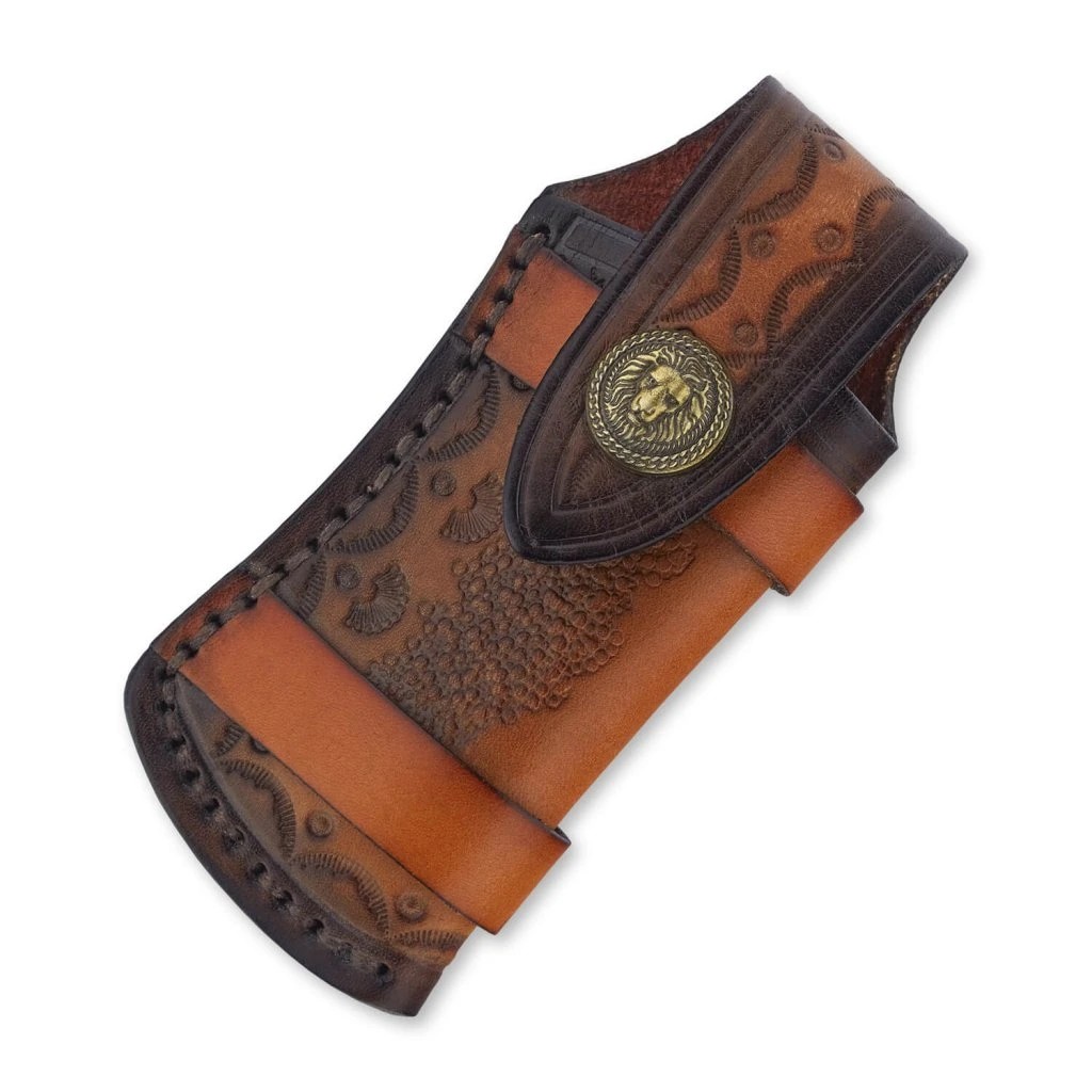 foto Ko�en� pouzdro Dellinger pro zav�rac� no�e, hov�z� k��e z Argentiny